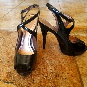 BCBG patent leather heels